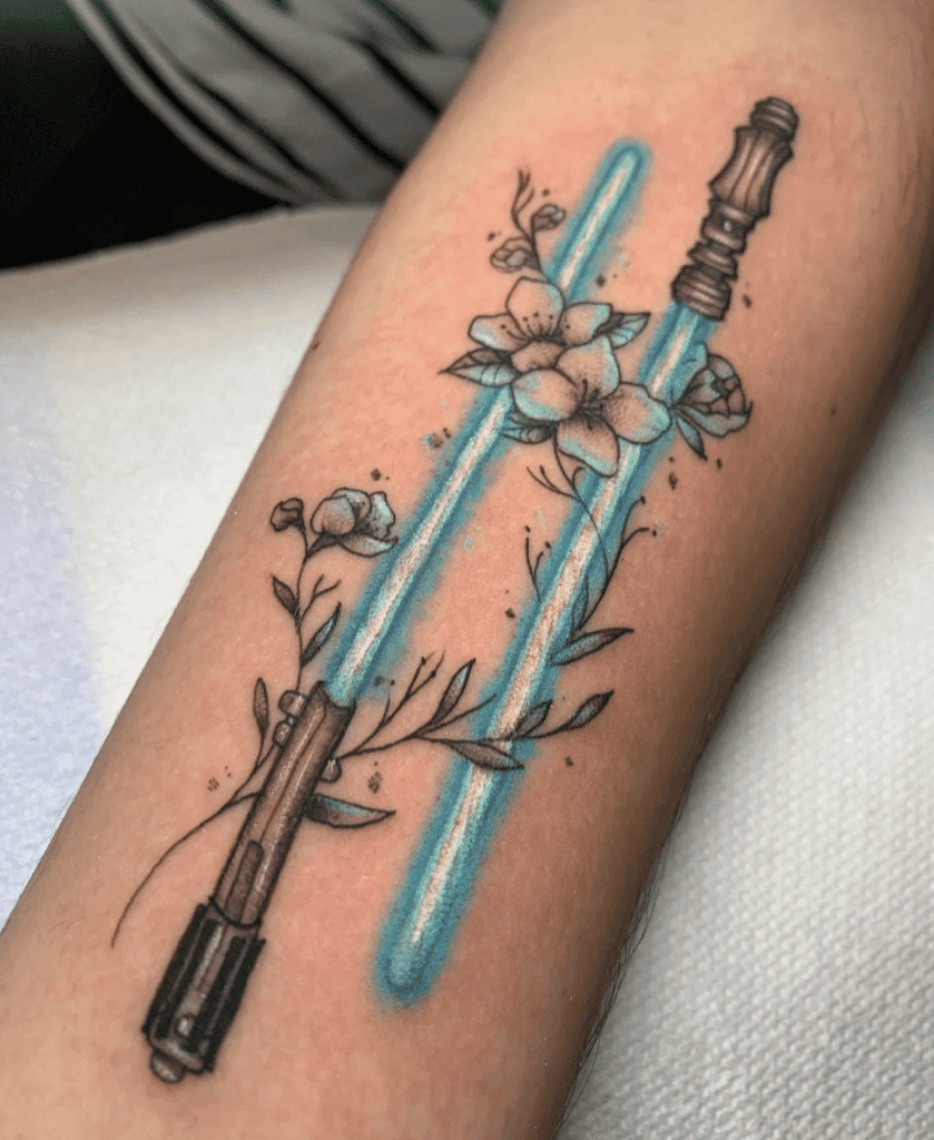 Lightsaber Blue Star Wars Tattoolue
