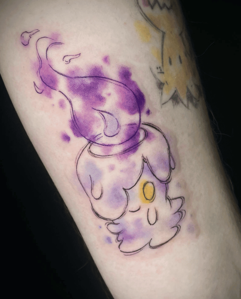 Litwick Flame Unova Pokémon Tattoo