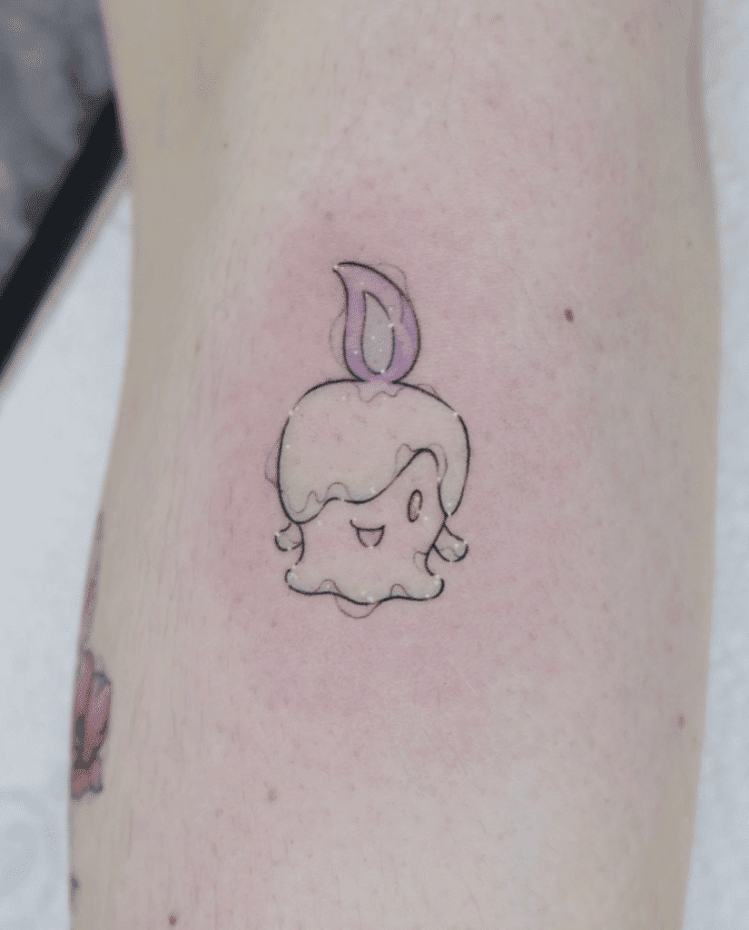 Litwick Unova Pokémon Tattoo