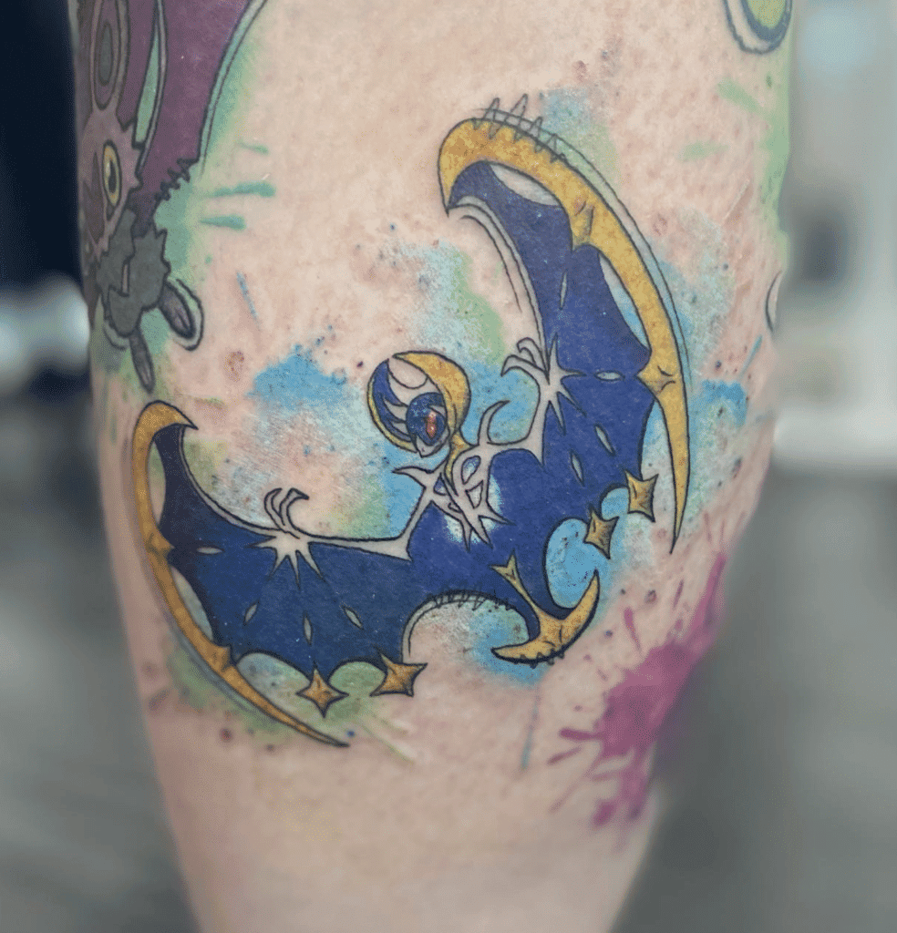 Lunala Alola Pokémon Tattoo