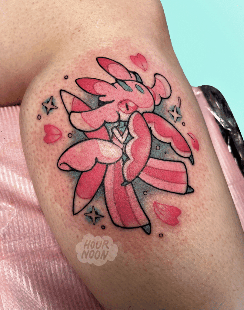 Lurantis Cute Alola Pokémon Tattoo