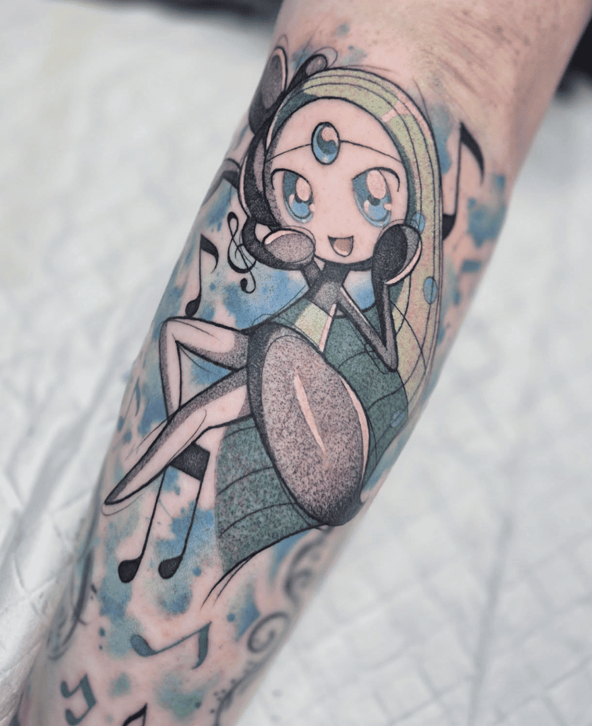 Meloetta Aria Unova Pokémon Tattoo