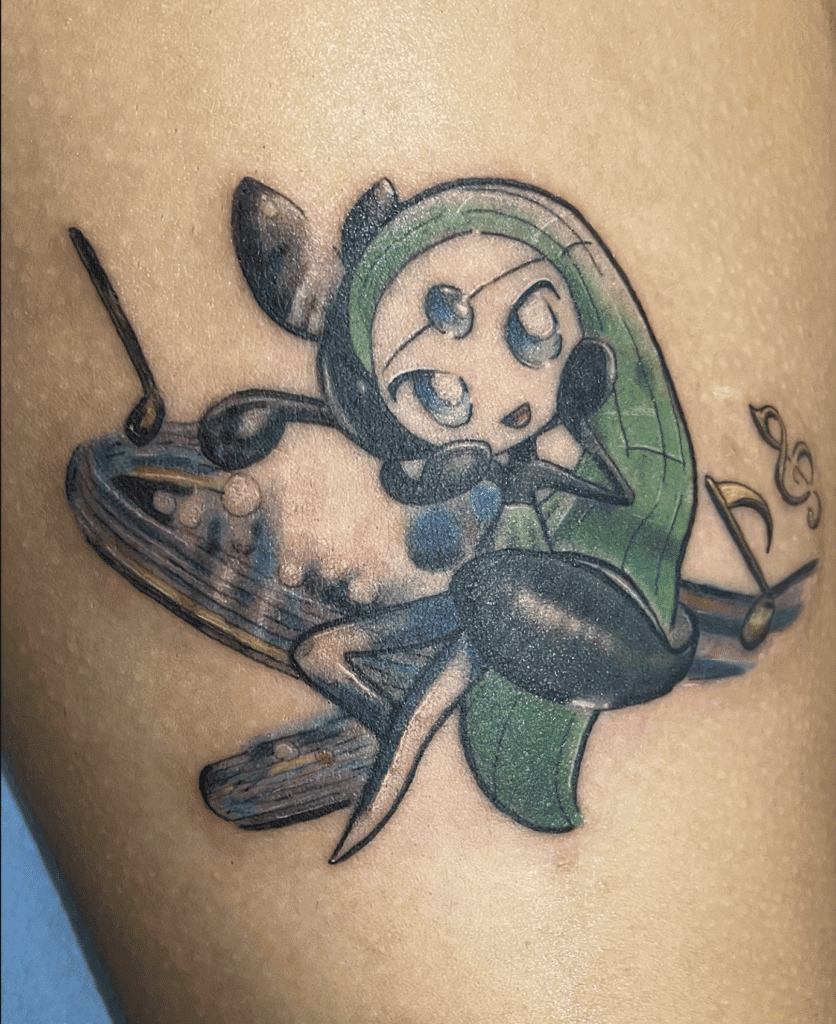 Meloetta Song Unova Pokémon Tattoo