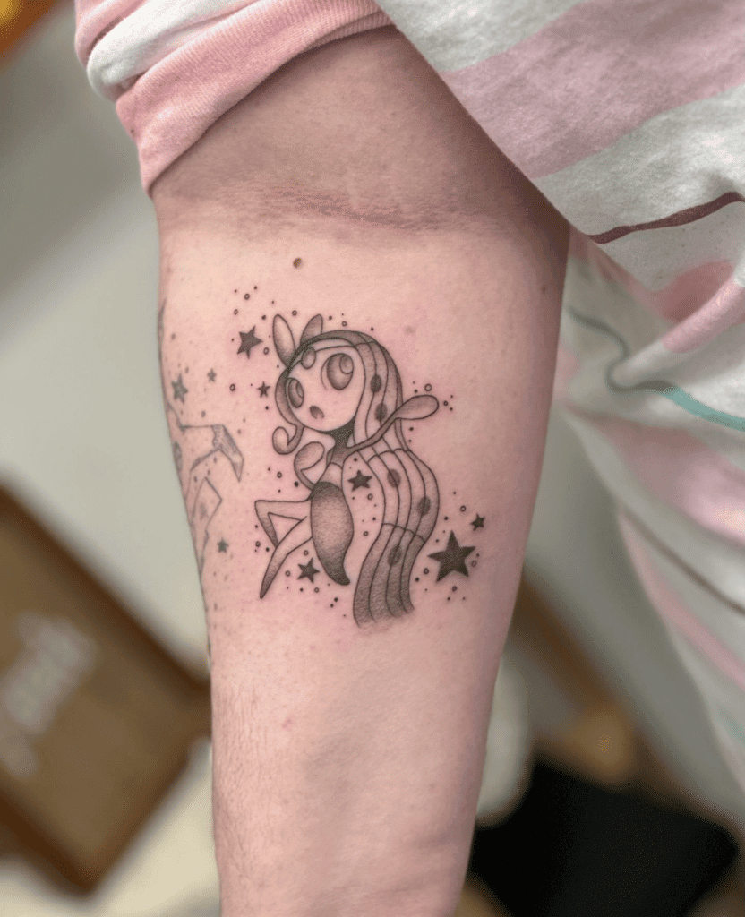 Meloetta Unova Pokémon Tattoo