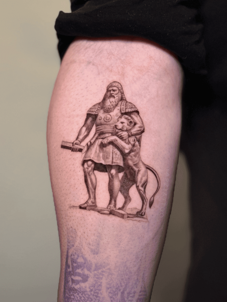 Mesopotamian Gilgamesh Mythology Tattoo