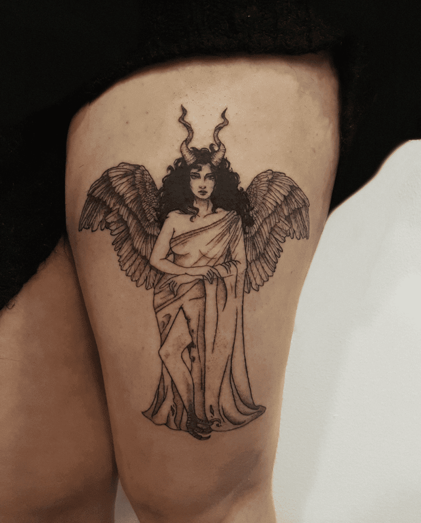 Mesopotamian Ishtar Mythology Tattoo