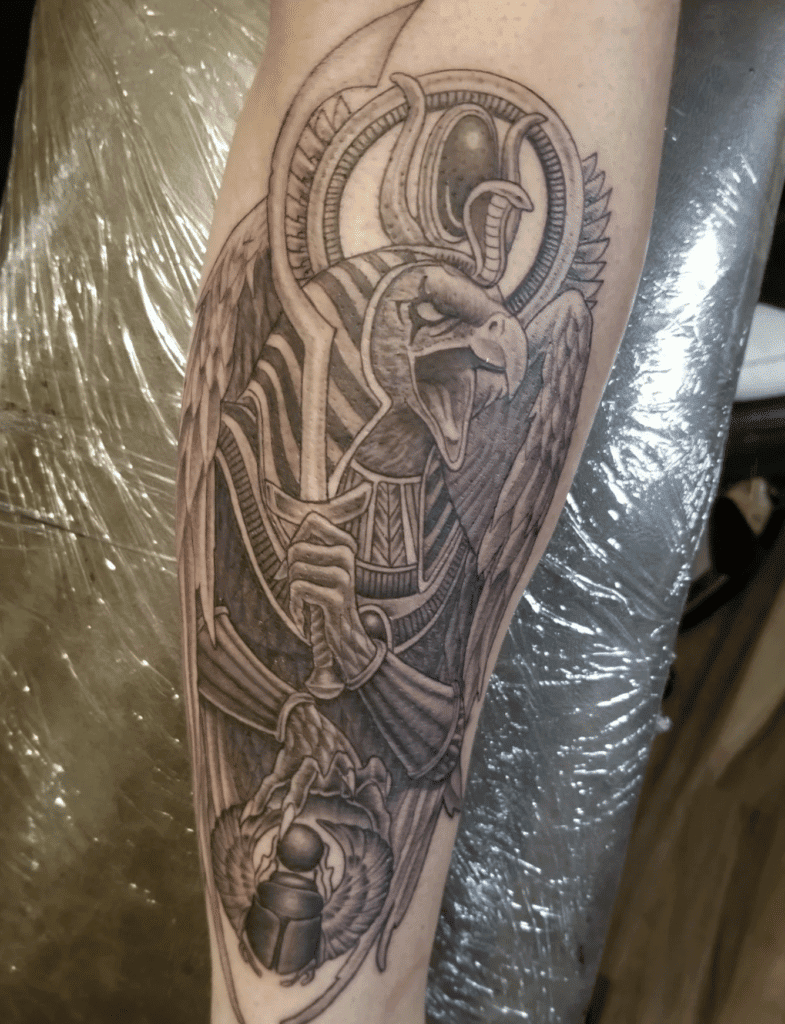 Montu Egyptian Mythology Tattoo