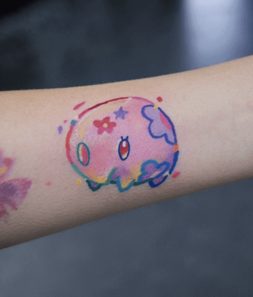 Munna Cute Unova Pokémon Tattoo