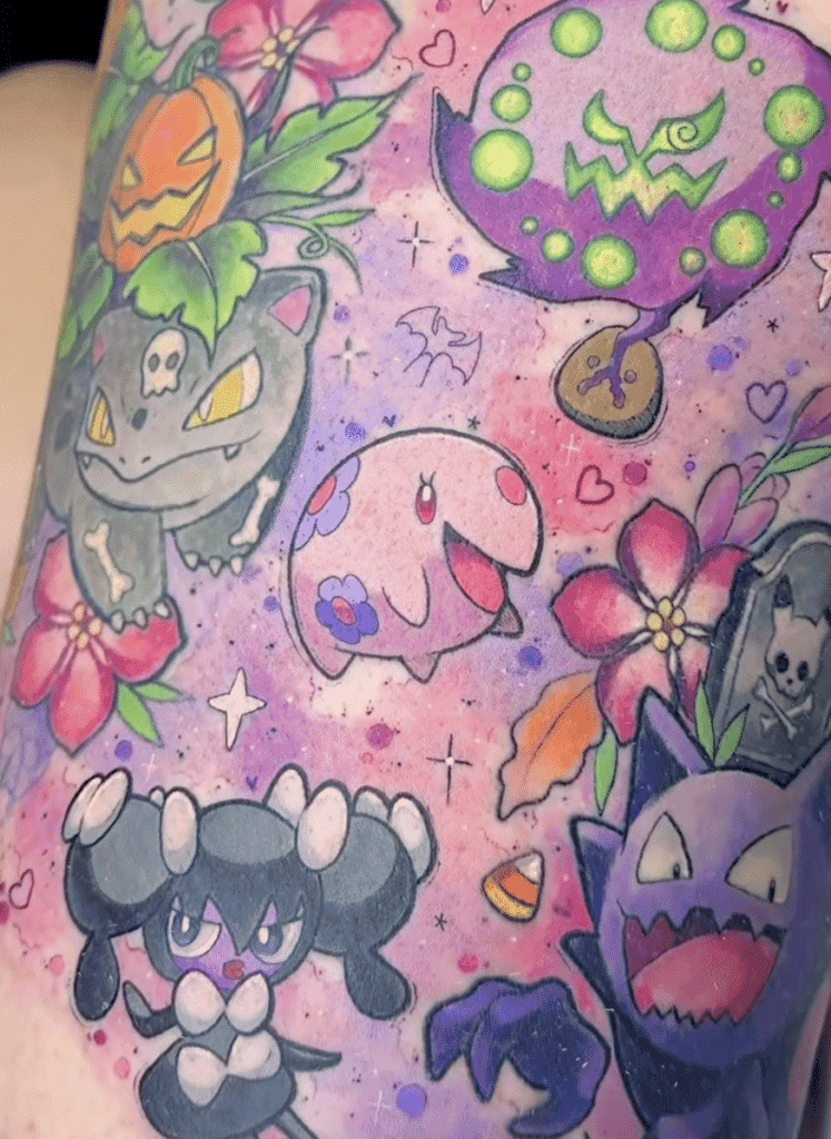 Munna Unova Pokémon Tattoo