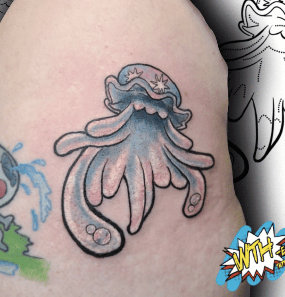 Nihilego Alola Pokémon Tattoo