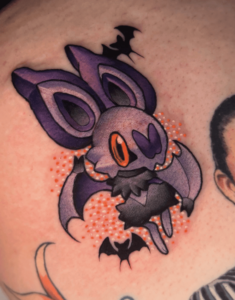 Noibat Bats Kalos Pokémon Tattoo