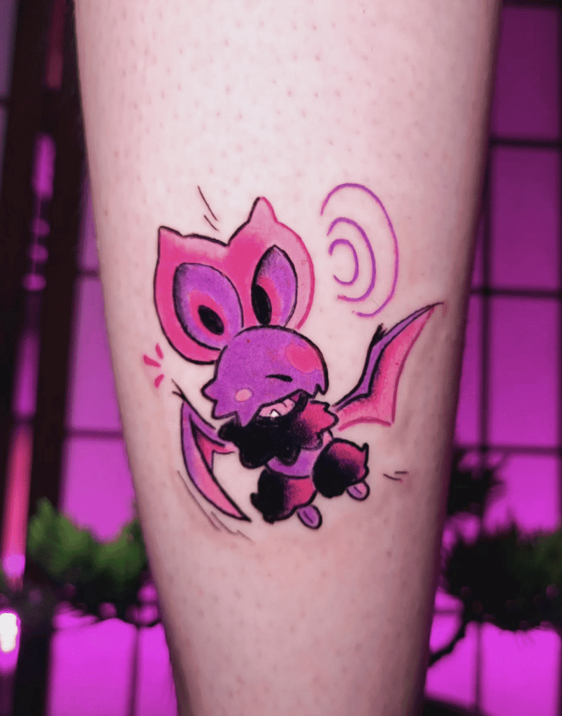 Noibat Call Kalos Pokémon Tattoo