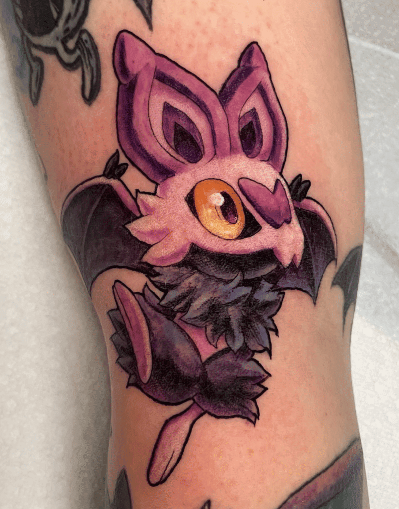 Noibat Kalos Pokémon Tattoo