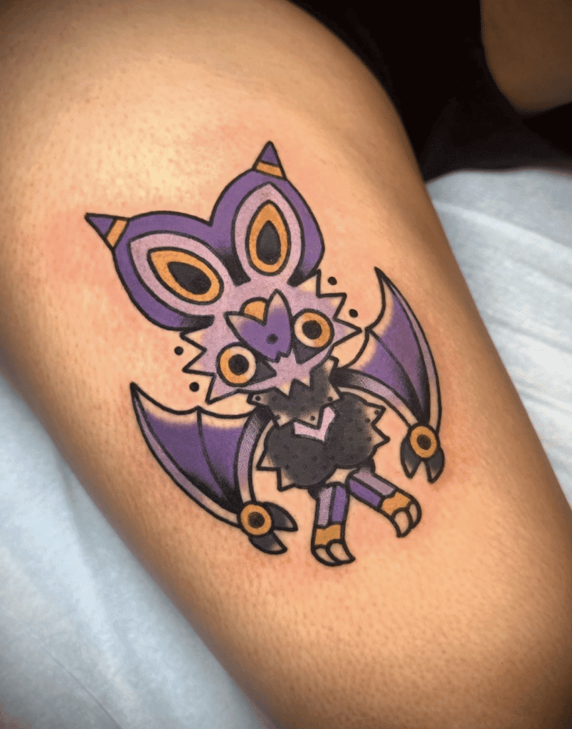 Noibat Mexico Kalos Pokémon Tattoo