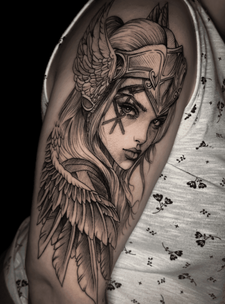 Norse Mythology Valkyrie Tattoo