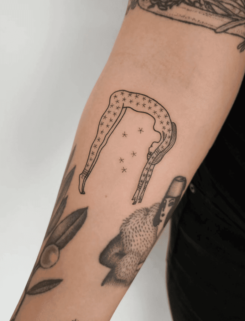 Nut Stars Egyptian Mythology Tattoo