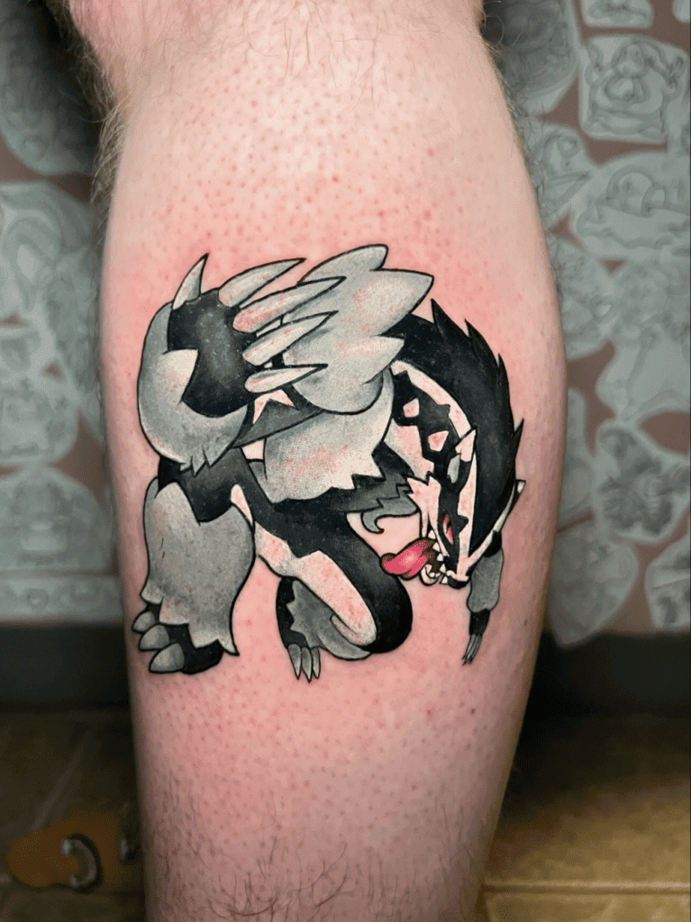 Obstagoon Slash Galar Pokémon Tattoo