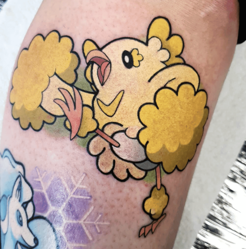 Oricorio Cheer Alola Pokémon Tattoo