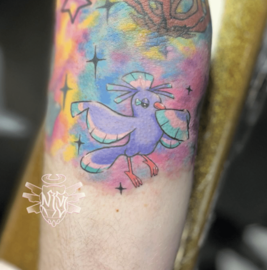 Oricorio Japanese Alola Pokémon Tattoo