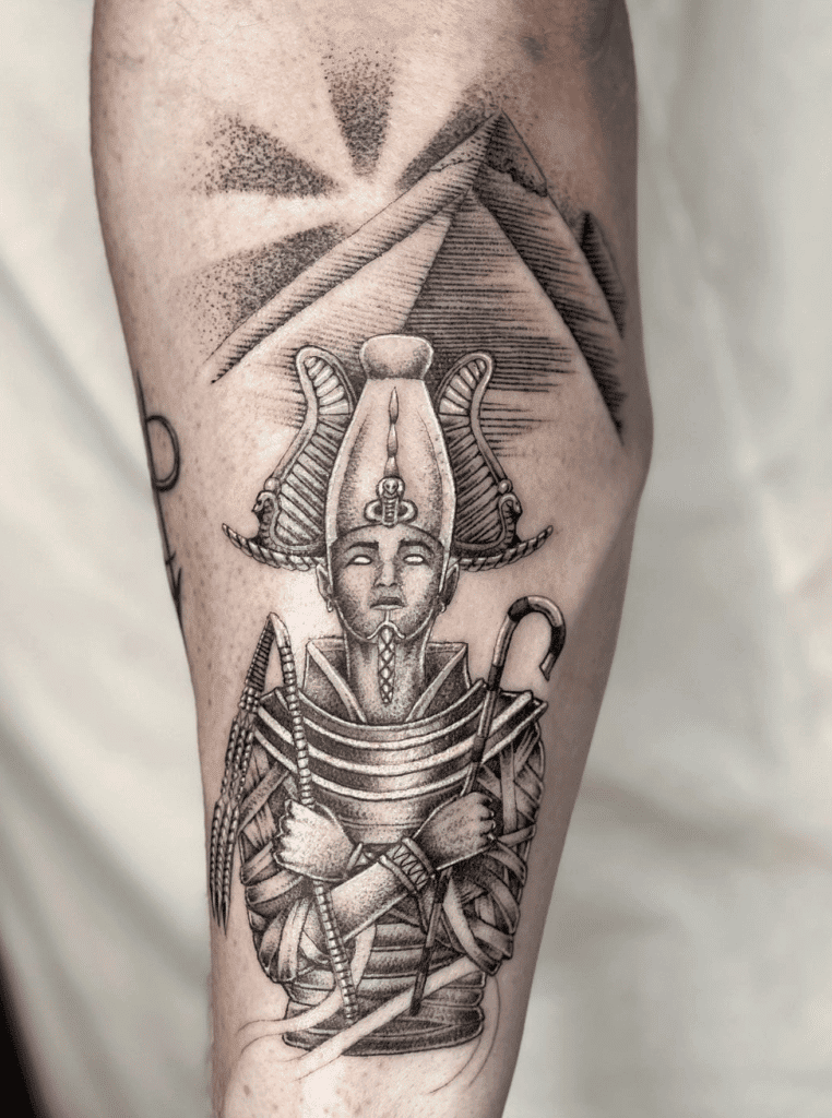 Osiris Pyramid Egyptian Mythology Tattoo