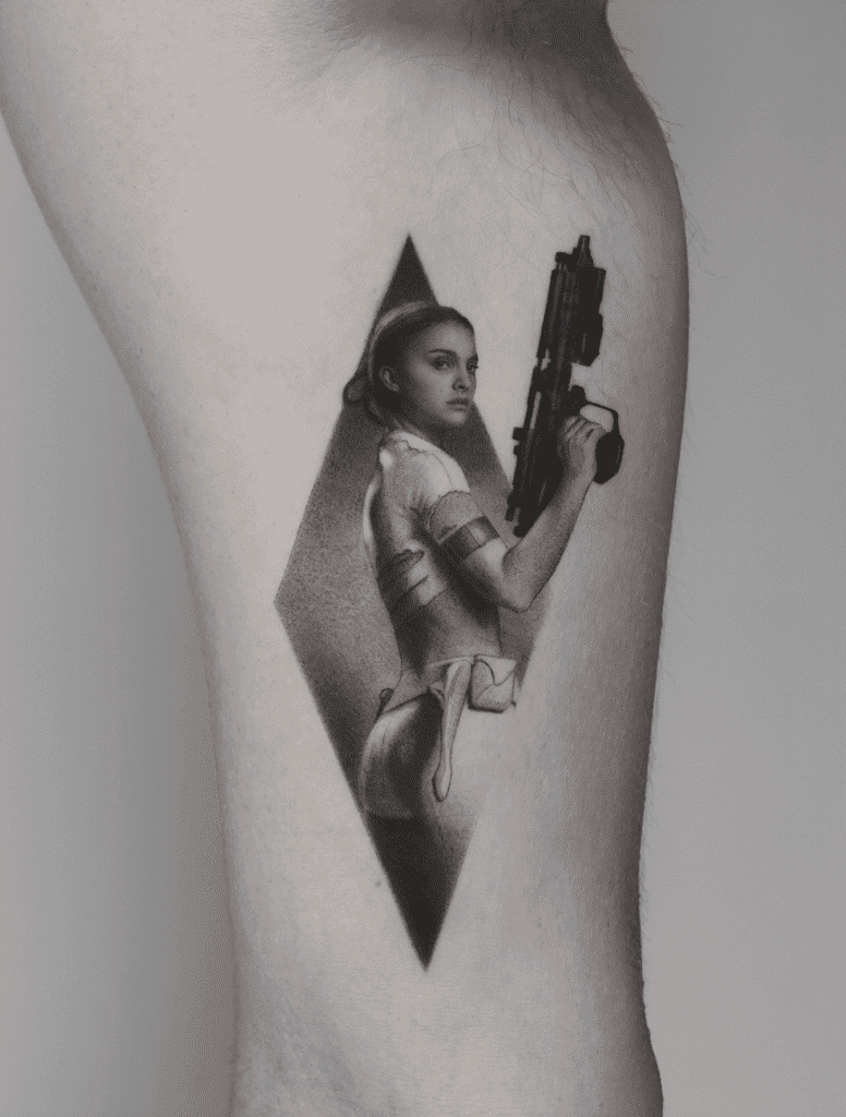 Padme Amidala Frame Star Wars Tattoo