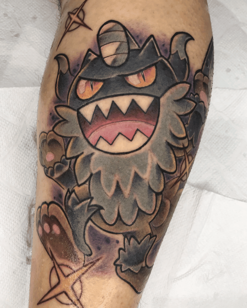 Perrserker Angry Galar Pokémon Tattoo