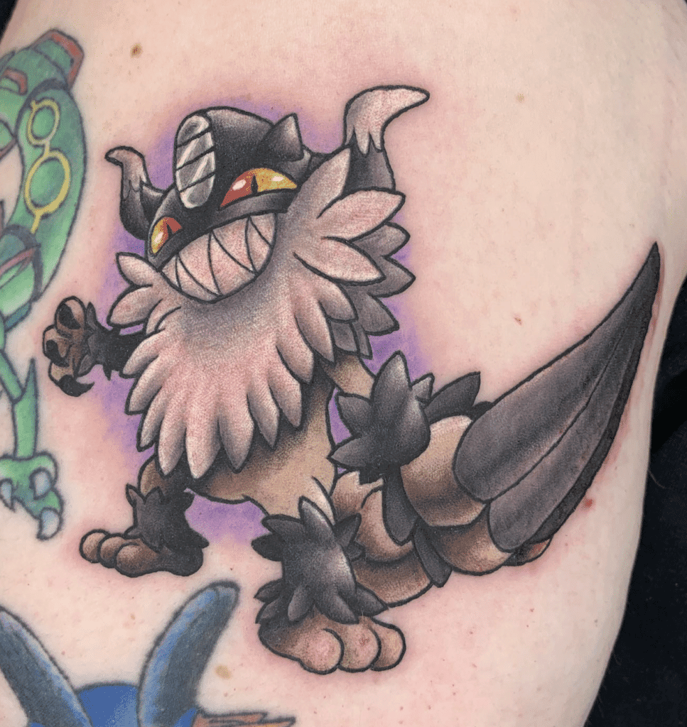Perrserker Smug Galar Pokémon Tattoo