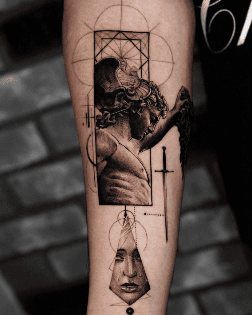 Perseus Hero Greek Mythology Tattoo
