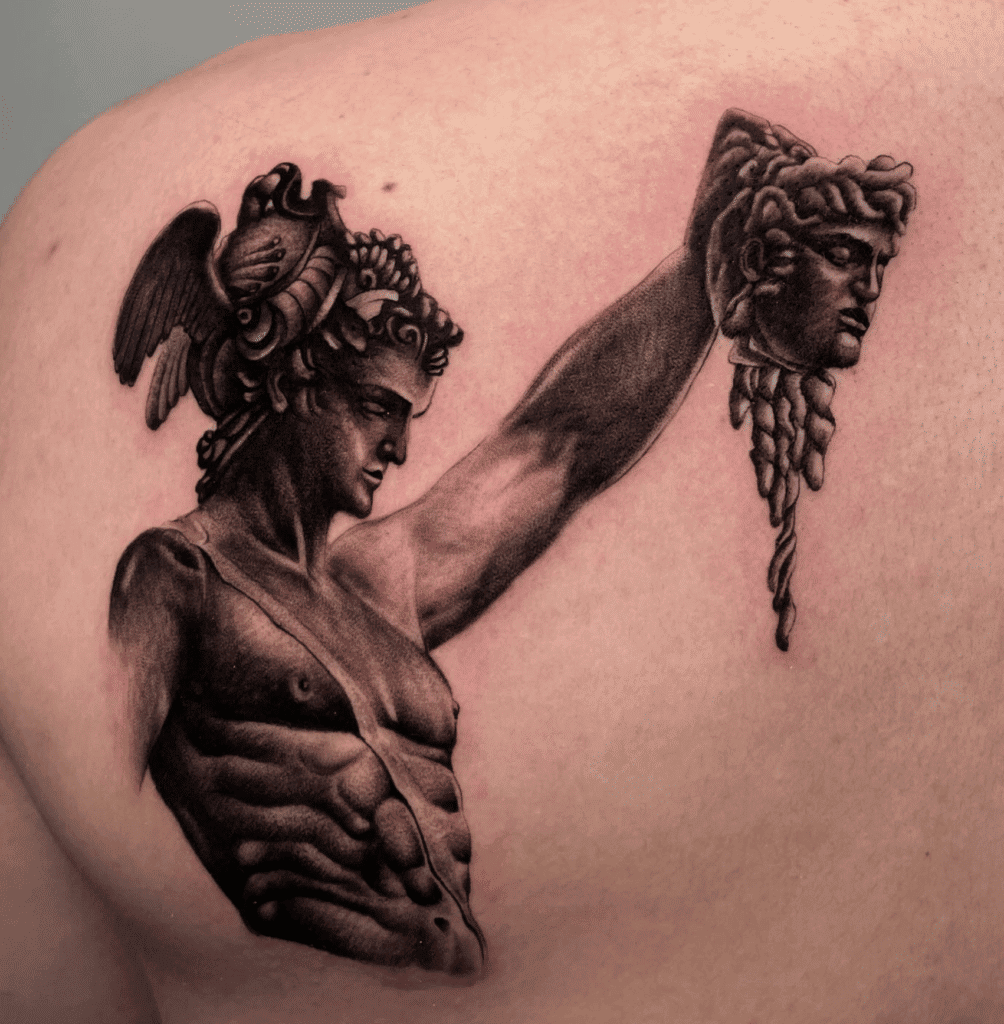 Perseus Medusa Greek Mythology Tattoo