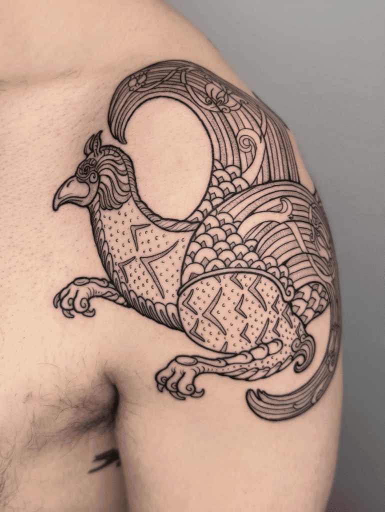 Persian Mythology Simurgh Tattoo