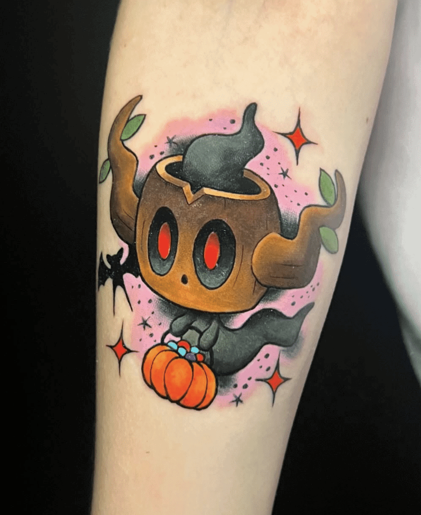 Phantump Halloween Kalos Pokémon Tattoo