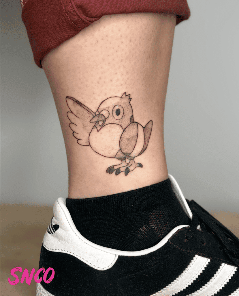 Pidove Unova Pokémon Tattoo