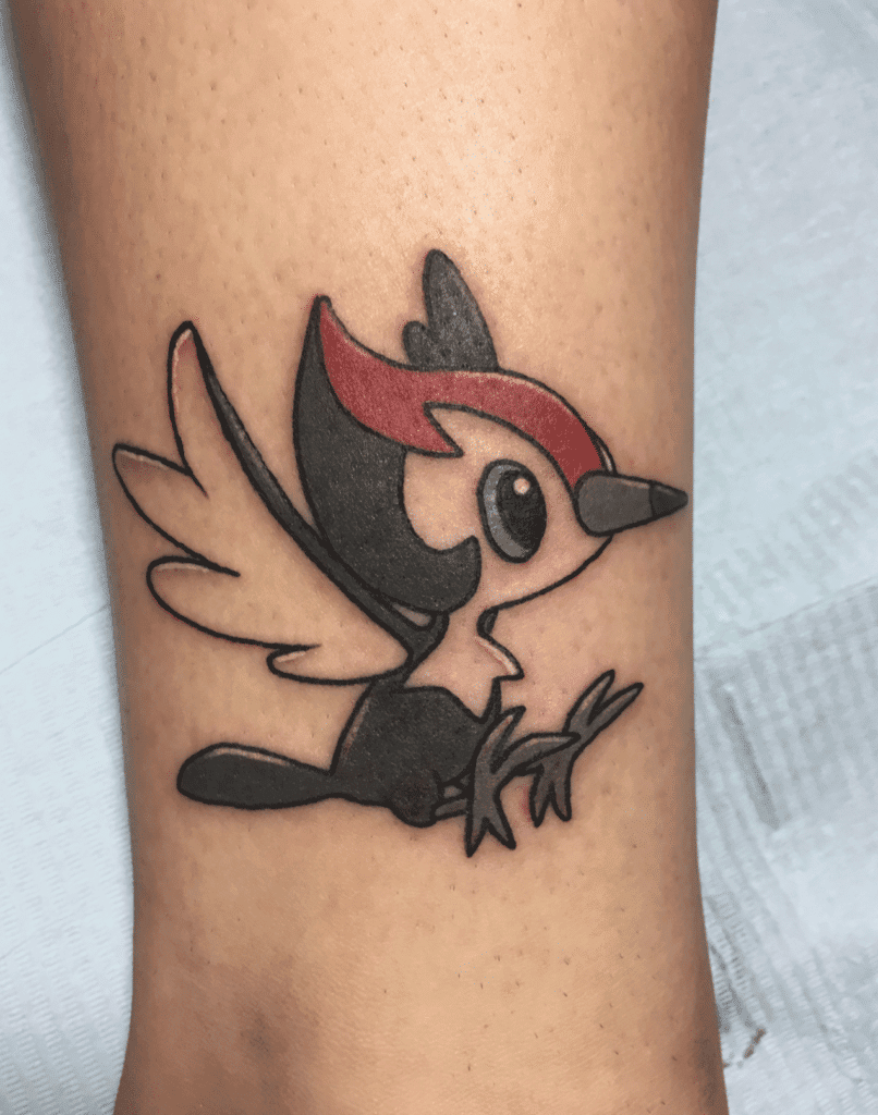 Pikipek Alola Pokémon Tattoo