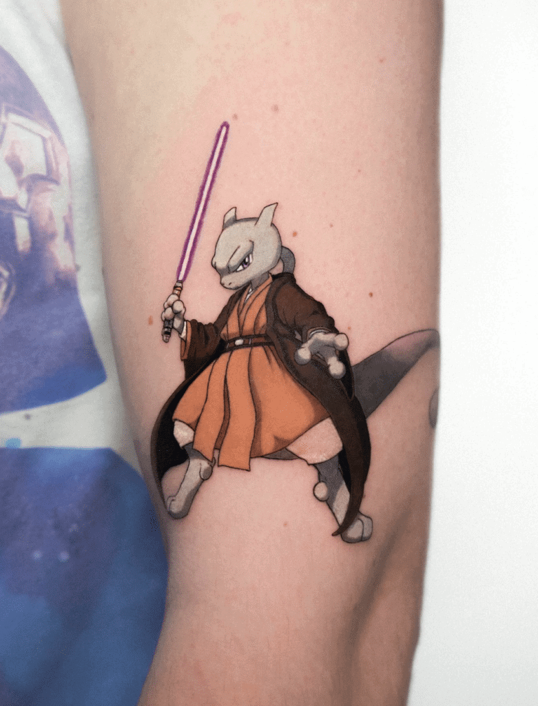 Pokémon X Star Wars Mewtwo Tattoo