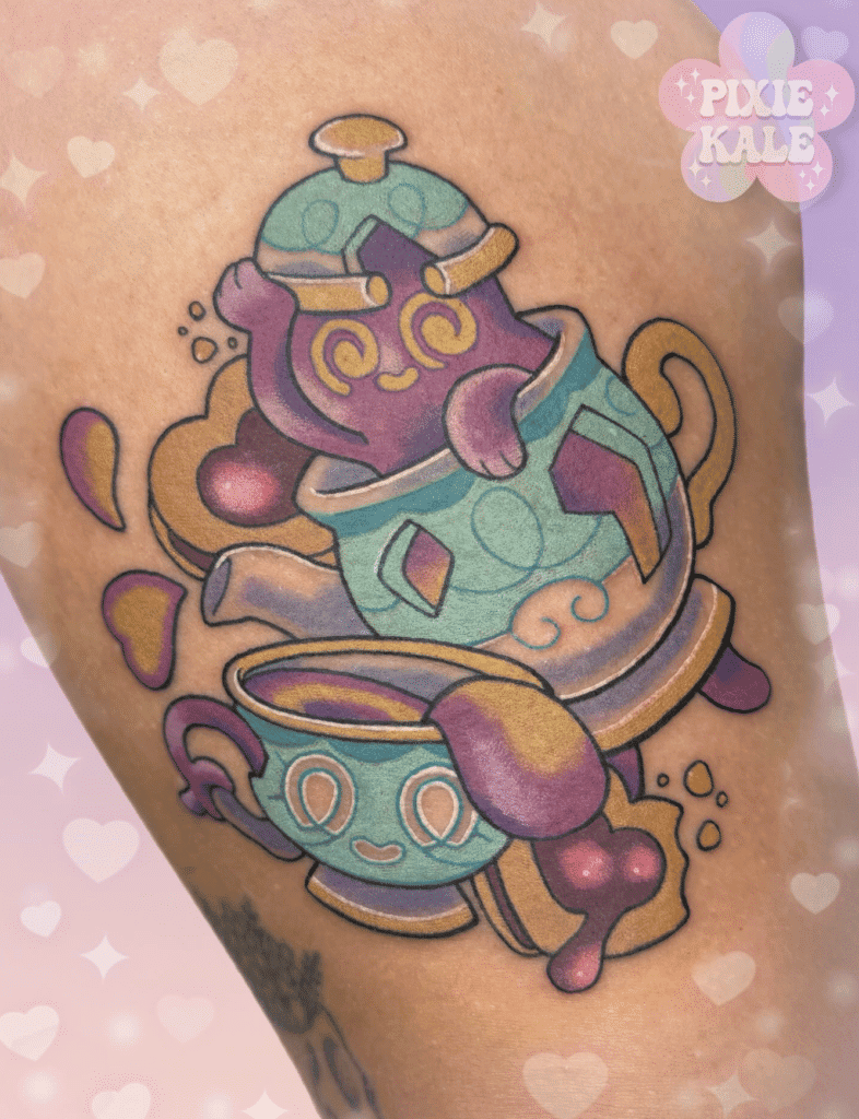 Polteageist Galar Pokémon Tattoo