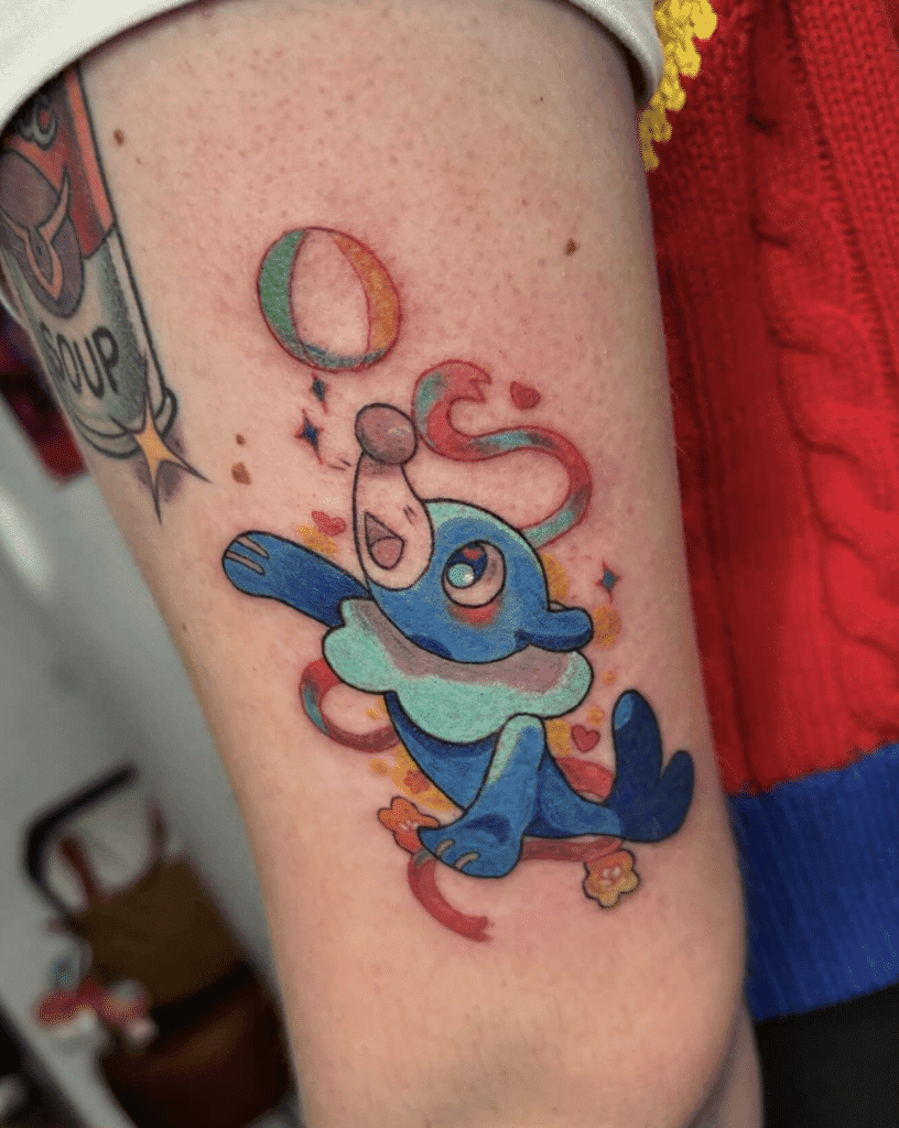 Popplio Ball Alola Pokémon Tattoo