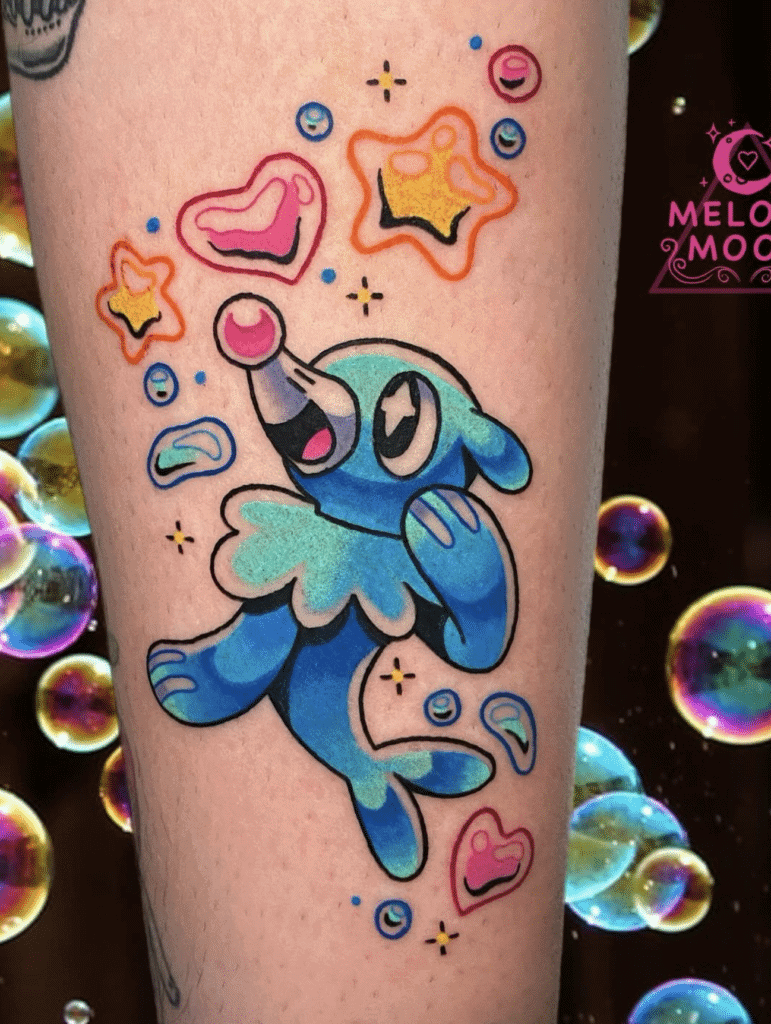 Popplio Cute Alola Pokémon Tattoo