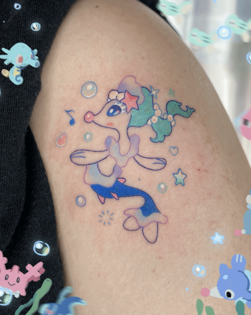 Primarina Cute Alola Pokémon Tattoo