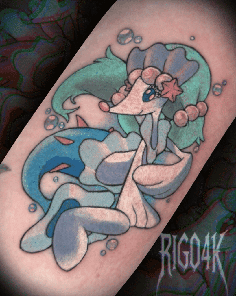 Primarina Water Alola Pokémon Tattoo