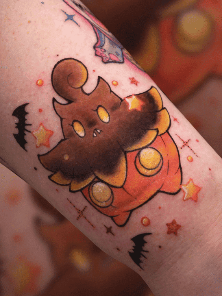 Pumpkaboo Halloween Kalos Pokémon Tattoo