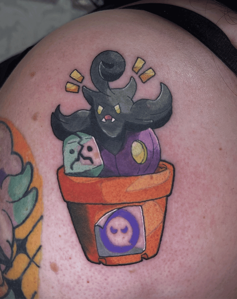 Pumpkaboo Pot Kalos Pokémon Tattoo