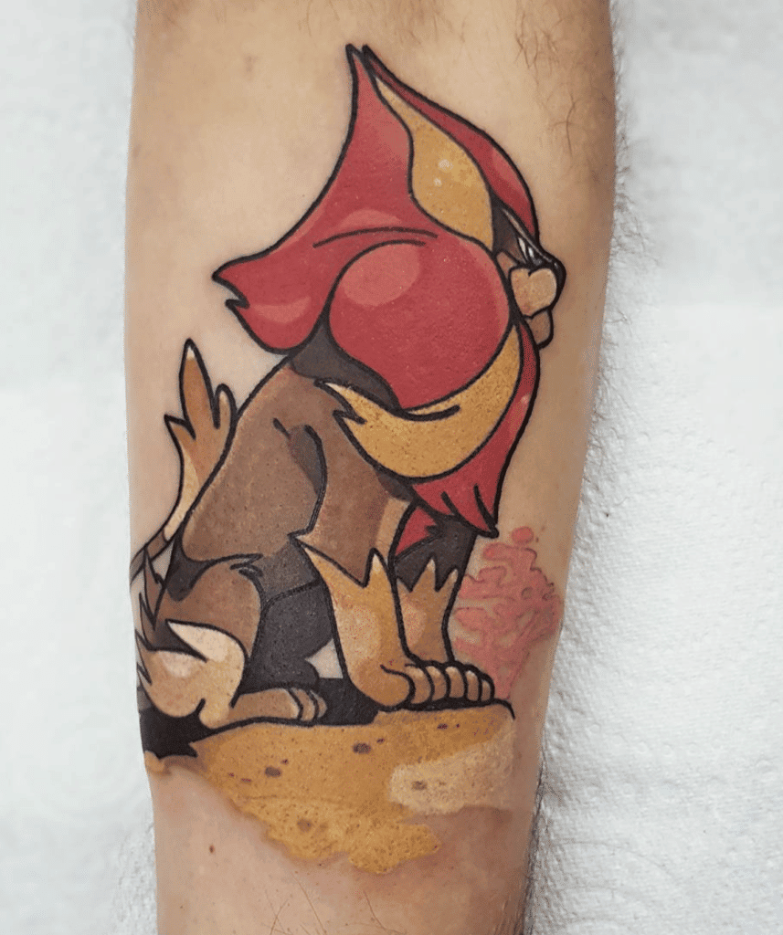 Pyroar Kalos Pokémon Tattoo