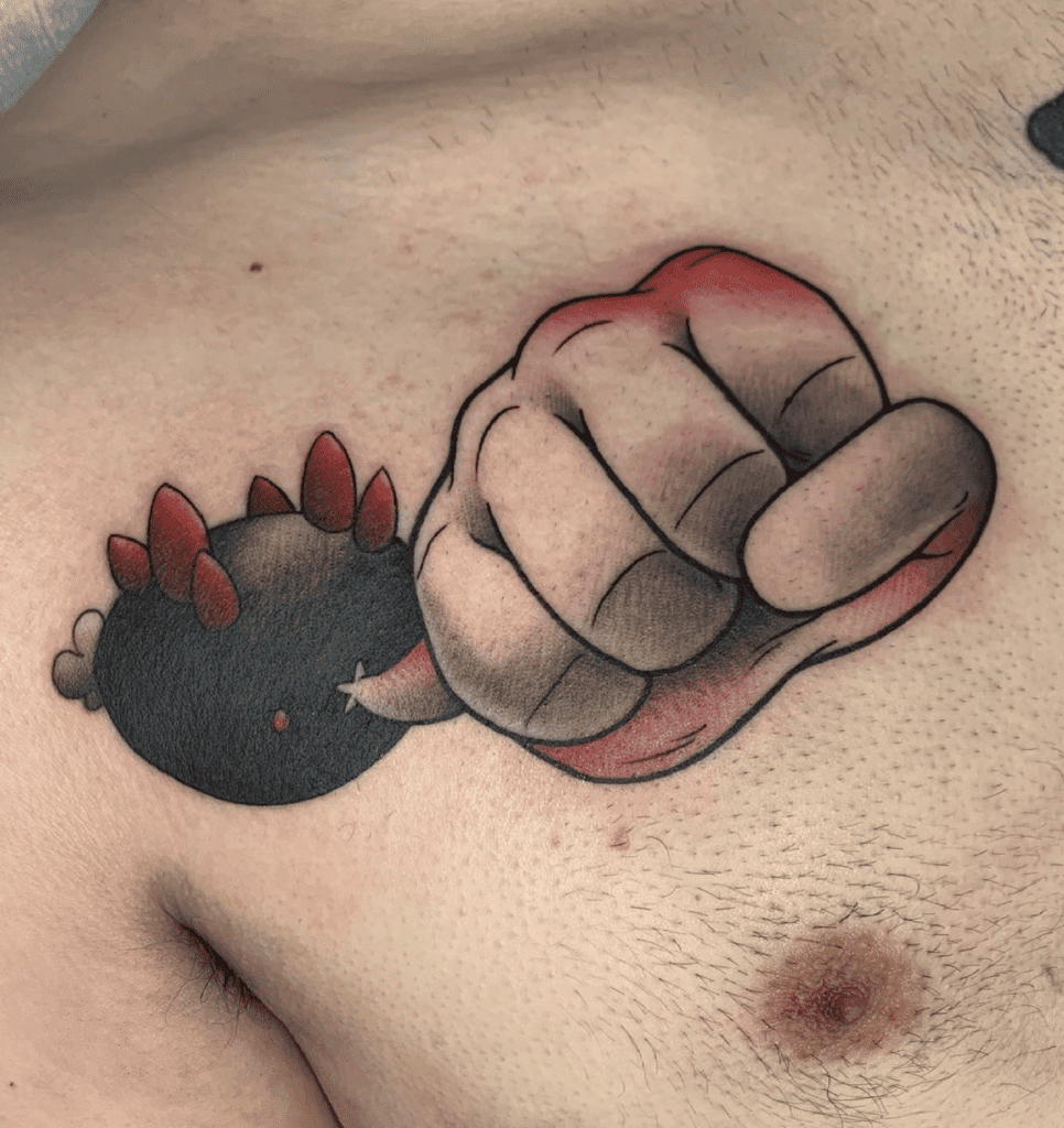 Pyukumuku Punch Alola Pokémon Tattoo