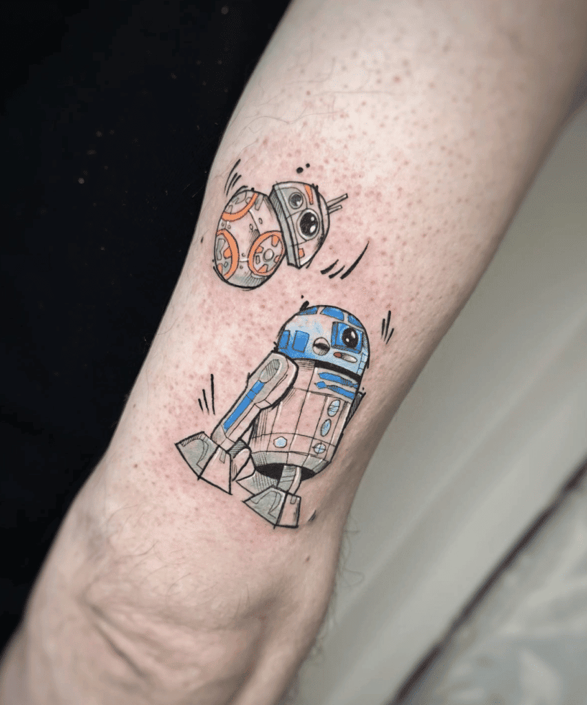 R2-D2 Friends Star Wars Tattoo