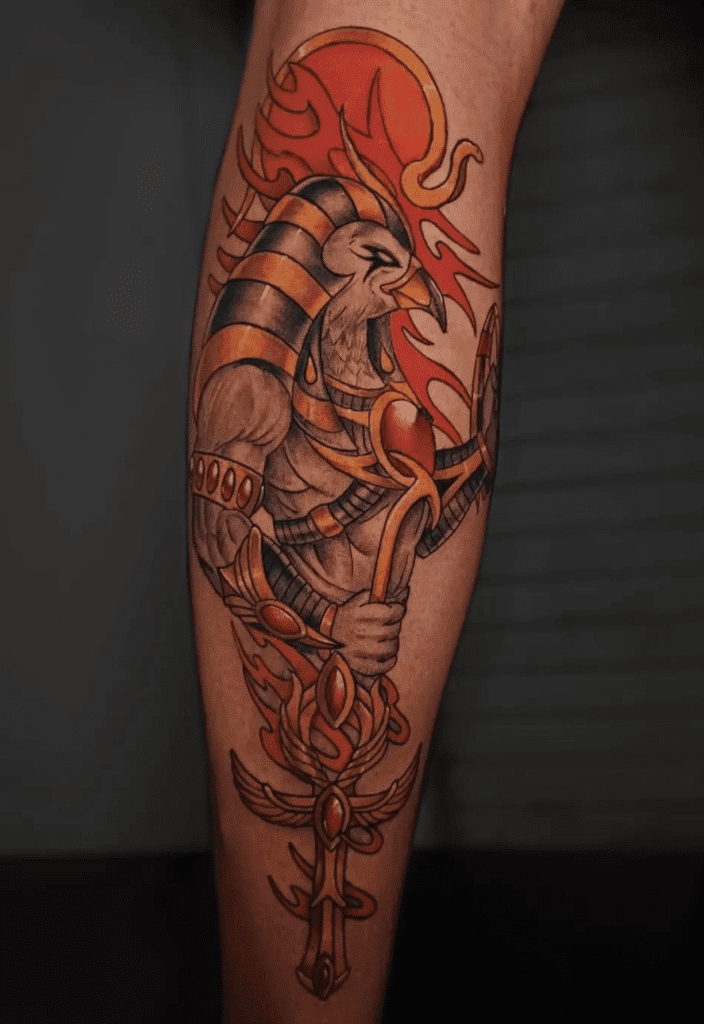 Ra Egyptian God Mythology Tattoo