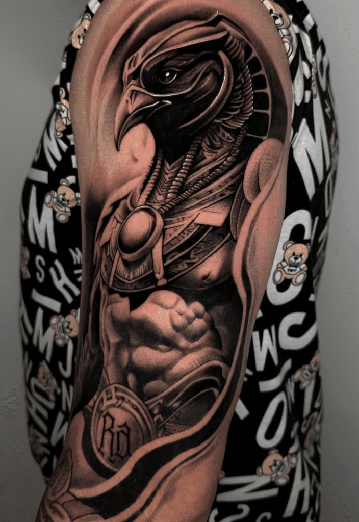Ra Egyptian Mythology Tattoo