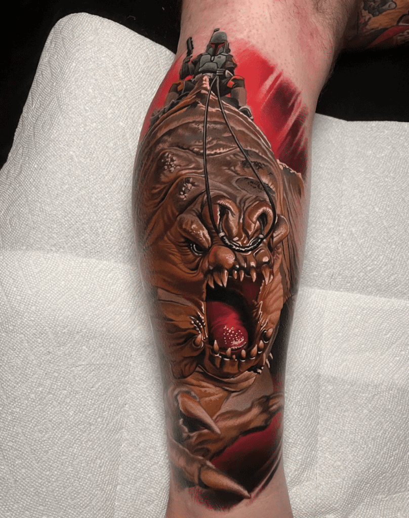 Rancor Ride Star Wars Tattoo