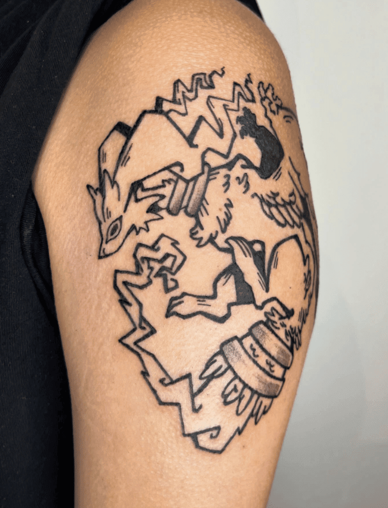 Reshiram Unova Pokémon Tattoo