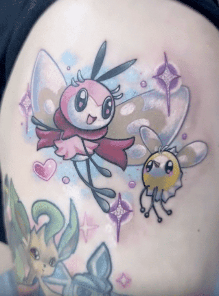 Ribombee Shiny Alola Pokémon Tattoo