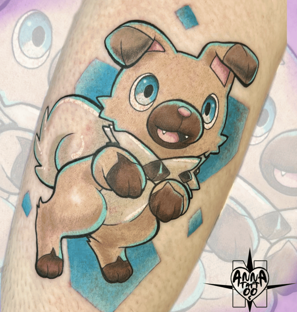 Rockruff Alola Pokémon Tattoo